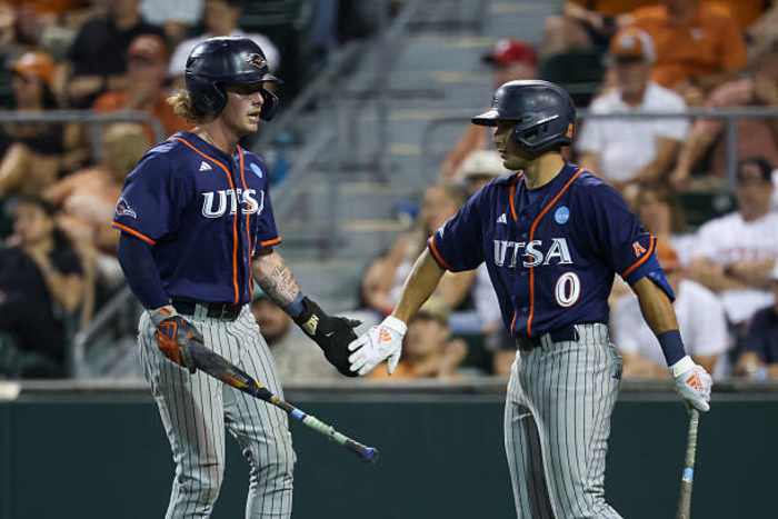 UTSA neemt nr. 2 nationale zaadje Texas 7-4 neer voor de eerste reis naar Super Regionals