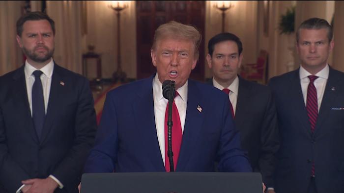 Volledig adres: de toespraak van president Trump over Amerikaanse stakingen op Iran