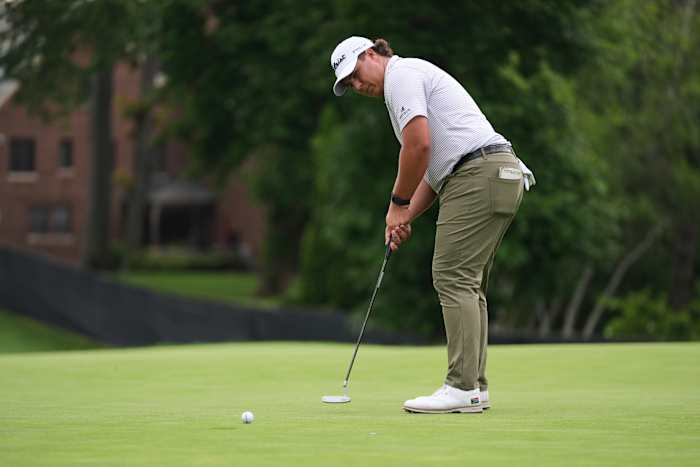 Aldrich Potgieter, de jongste speler van PGA Tour en de grootste slagman, leidt Rocket Classic door 2 slagen