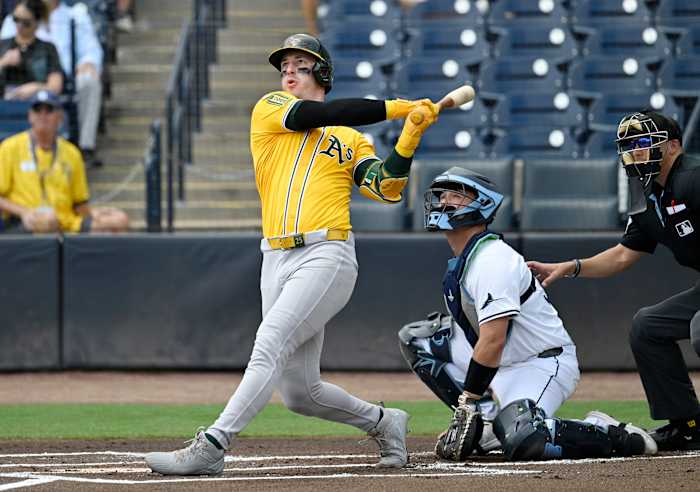 Athletics 'Brent Rooker and Yankees' Jazz Chisholm Jr. Word lid van Home Run Derby Line -up