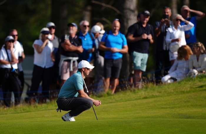 Jake Knapp deelt Scottish Open -voorsprong met 64 terwijl McIlroy Rust schudt en Salvages 68