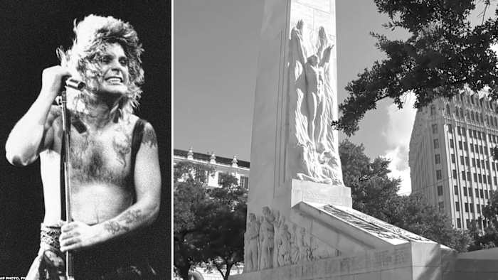 Ozzy Osbourne's beruchte San Antonio -moment in de Alamo