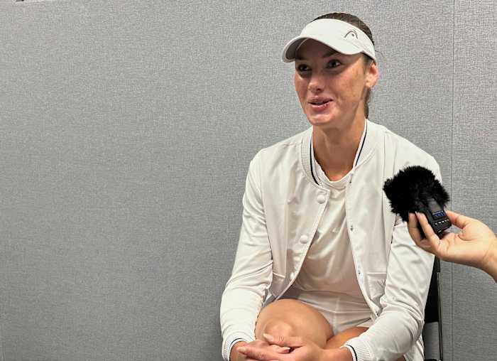 Sabalenka's Wimbledon -vijand is Carson Branstine, een kwalificatie uit Californië, Canada en Texas A&M