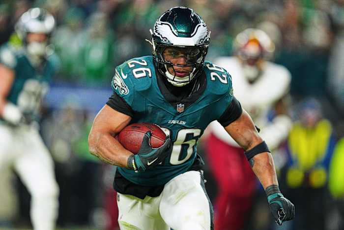 Saquon Barkley wordt geselecteerd als top dat terugloopt door de AP na een recordseizoen