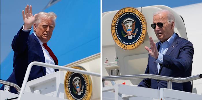 Trump's tempo van vroege reizen weerspiegelt grotendeels dat van Biden, maar met meer sportevenementen en golf