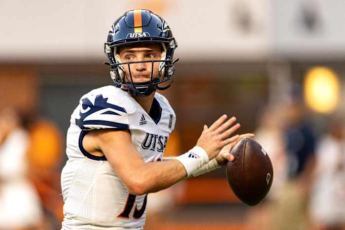 UTSA quarterback behandelt geruchten over het ontvangen van Memphis defensieve playbook -details vóór 2024 -game