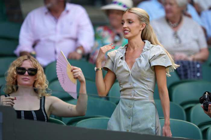 Wie is Morgan Riddle? Een mode -beïnvloeder bij Wimbledon die de wedstrijden van vriend Taylor Fritz bijwoont