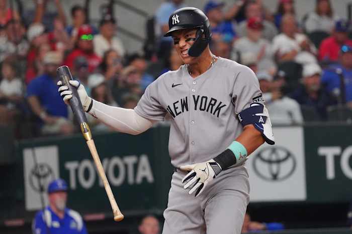 Aaron Judge keert terug naar de line -up bij DH terwijl de Yankees wachten op duidelijkheid op zijn werparm
