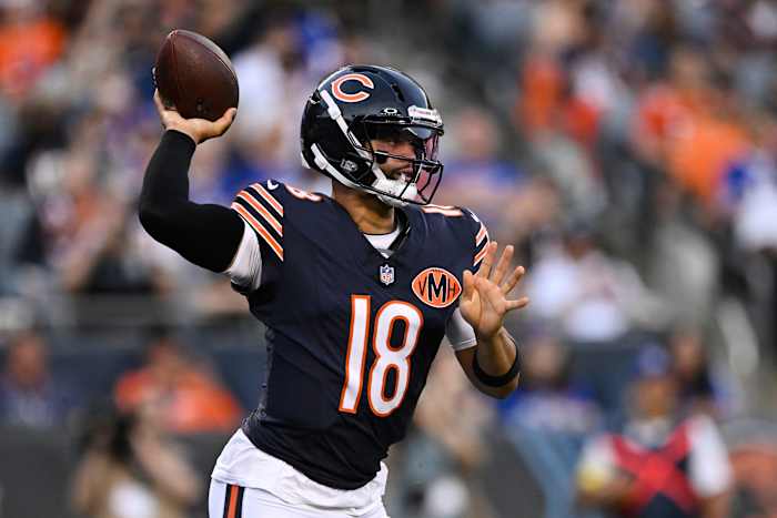 Caleb Williams ziet er scherp uit in de aanval van Ben Johnson als Beren Rout Bills 38-0 in het voorseizoen