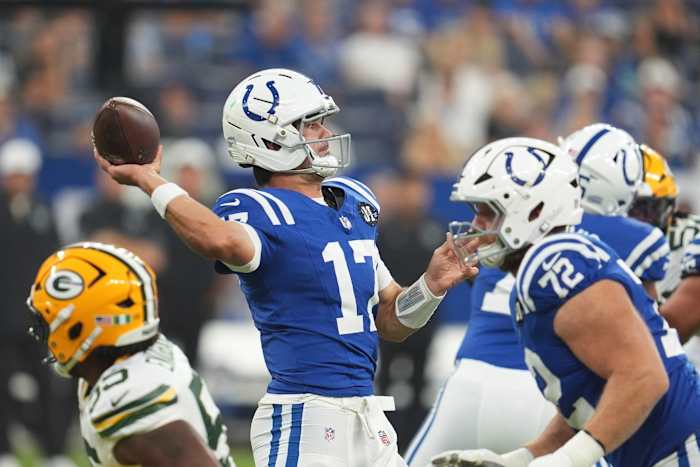 Colts Naam Daniel Jones de openingsdag start quarterback over Anthony Richardson