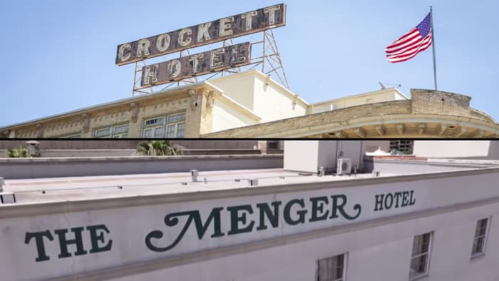 Crockett en Menger Hotels gekocht door Texas GLO te midden van meerdere miljoenen dollar Alamo Plaza Renovaties