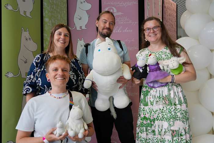 Fans vieren de 80e verjaardag van de Moomins, de meest lieve literaire cartoonfamilie van Finland