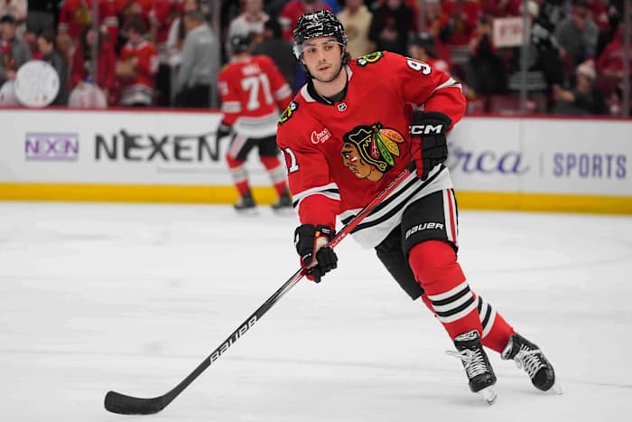 Frank Nazar staat erop dat hij dezelfde man is nadat hij ermee heeft ingestemd met de uitbreiding met de Blackhawks