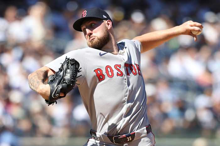 Garrett Crochet-fans 11 en Trevor Story Homers terwijl Red Sox Yankees versloeg voor 8e opeenvolgende tijd, 12-1