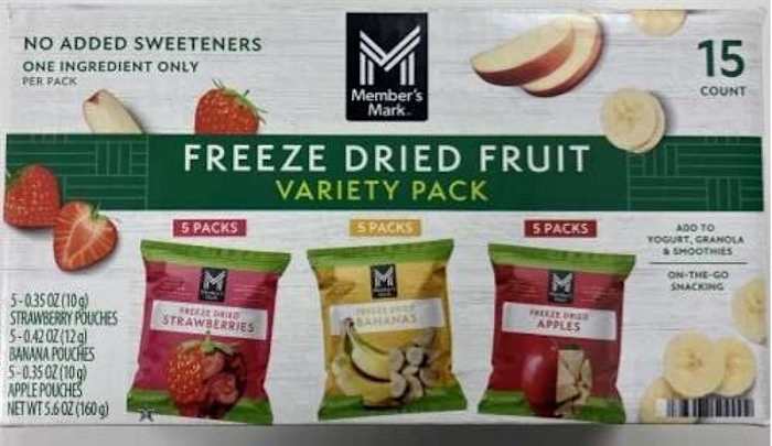 Gevriesdroogd fruit verkocht in Sam's Club herinnerd door mogelijke Listeria-besmetting, zegt FDA