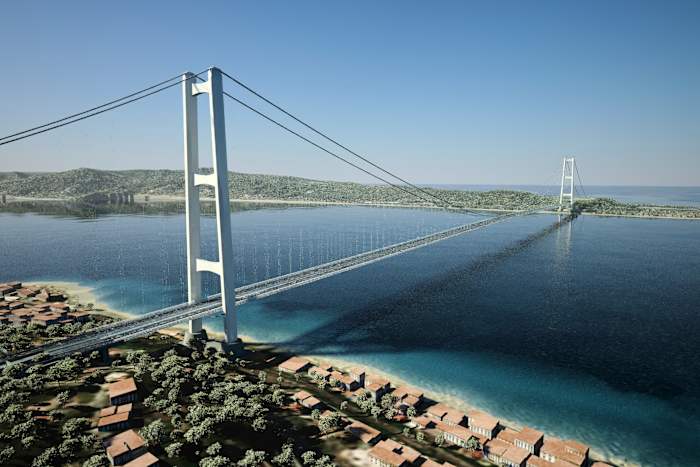 Italië Oks $ 15,5 miljard project om 's werelds langste ophangbrug te bouwen van het vasteland naar Sicilië