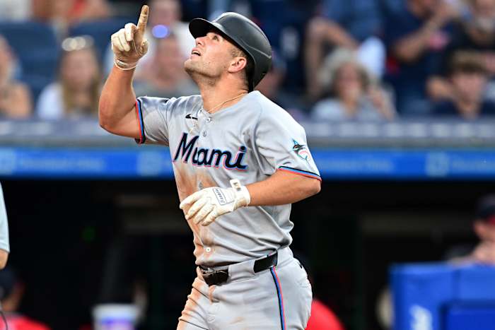 Jakob Marsee is een indrukwekkende start in de 1e Major League -actie met de Miami Marlins