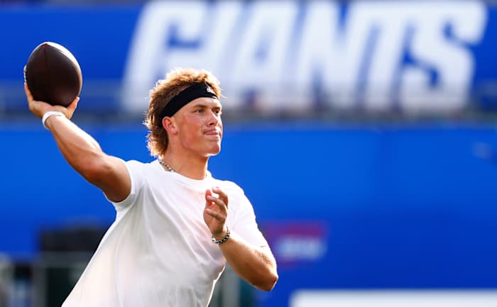 Jaxson Dart die indruk maakt in het voorseizoen heeft het plan van de Giants bij quarterback niet gewijzigd