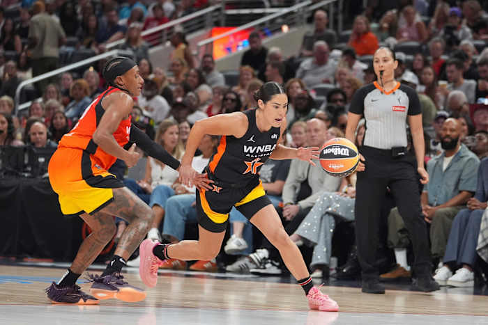 Kelsey Plum zegt dat ze een grapje maakte over het team van Caitlin Clark bij All-Star Game