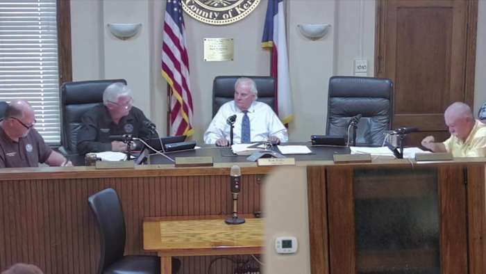 Kerr County Commissioners bespreken een voorgestelde begroting, belastingtarief in woensdagworkshopvergadering