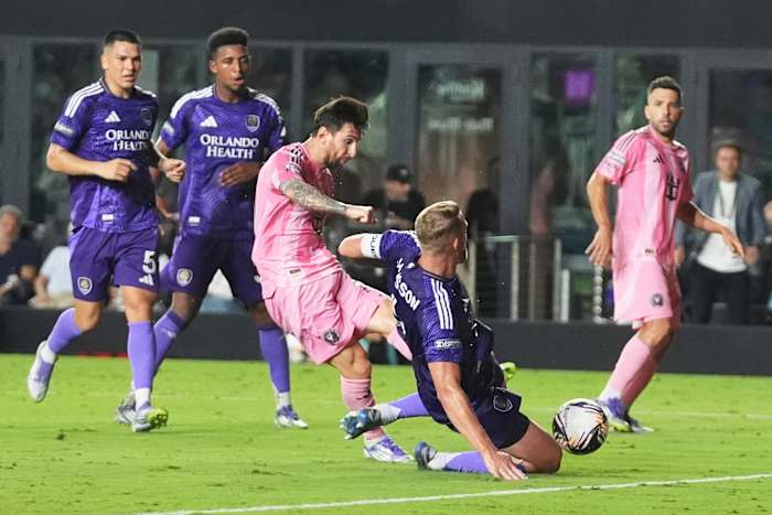 Lionel Messi scoort twee keer als Inter Miami Orlando City met 3-1 verslaat in Leagues Cup Semis