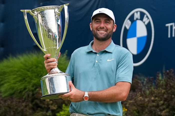 Scottie Scheffler verzamelt zich vanaf 4 schoten naar beneden en wint het BMW -kampioenschap voor de 5e overwinning van het jaar