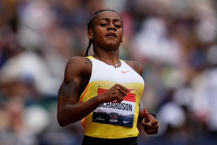 Sha'Carri Richardson mist nauw de kwalificatie voor de finale van 200 meter en beëindigt haar Amerikaanse kampioenschappen