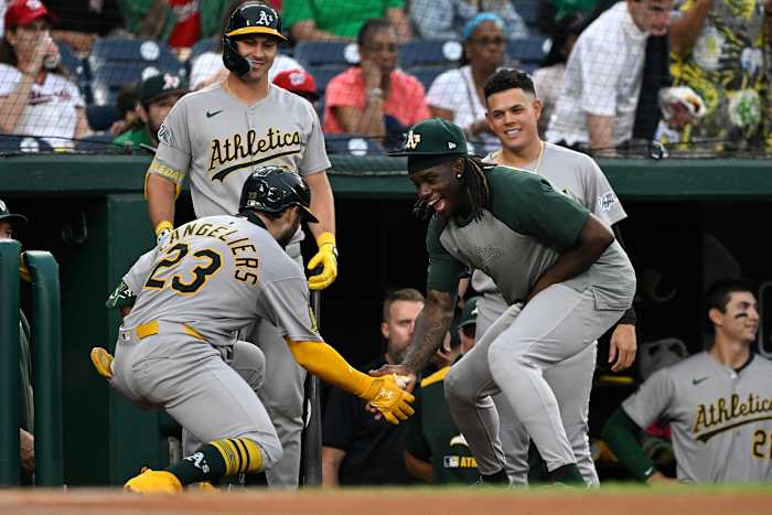 Shea Langeliers van Athletics neemt deel aan de elite-lijst van catchers met tweede 3-homer-game