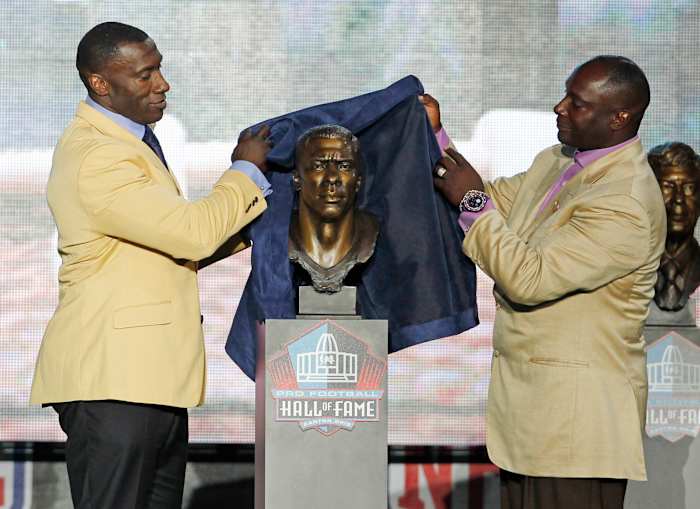 Sterling Sharpe heeft zijn selectie niet volledig in de Hall of Fame omarmd vanwege een oogprobleem