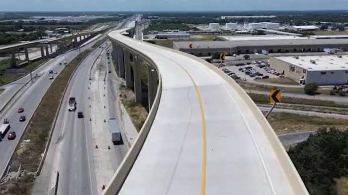 TXDOT plant weekendsluiting voorafgaand aan de nieuwe flyover -helling van de oostkant