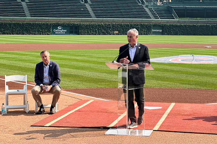 Wrigley Field gekozen om 2027 All-Star Game te hosten. Manfred donstrikt spuugs met Phillies 'Harper