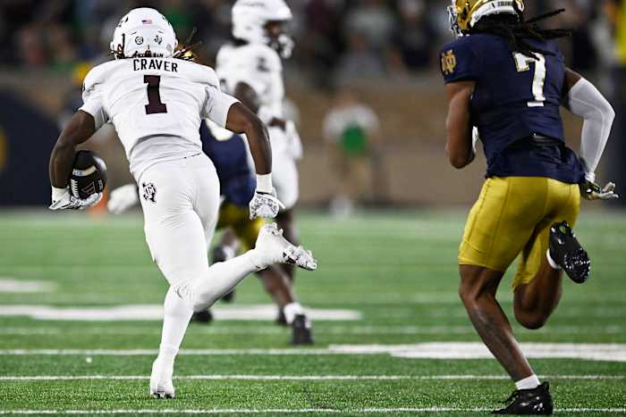 AP Player of the Week: Texas A&M's Mario Craver vereerd voor zijn carrièreavond tegen Notre Dame