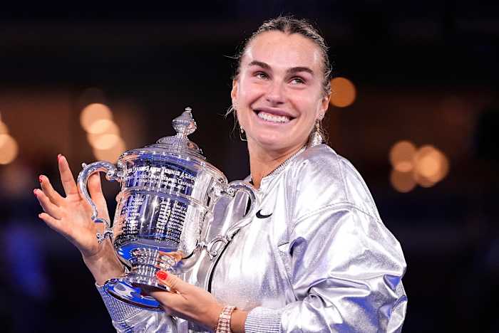 Aryna Sabalenka wint de US Open opnieuw na te beloven om niet langer de controle over haar emoties te verliezen