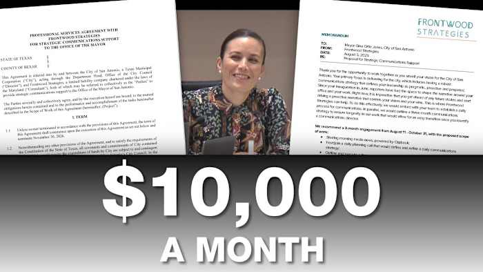 Belastingbetalers die $ 10k per maand betalen voor de externe PR -hulp van San Antonio Jones, blijkt uit records