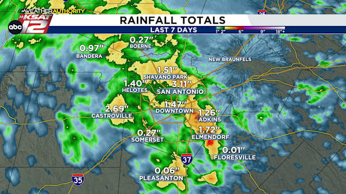 Bijgewerkte regenvaltotalen en uw Labor Day -voorspelling