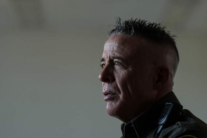 Border Patrol Agent die immigratie optreden in Los Angeles arriveert in Chicago