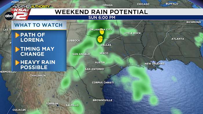 Drievoudige cijfers vooruit en een Pacific Storm met effecten voor Zuid -Texas