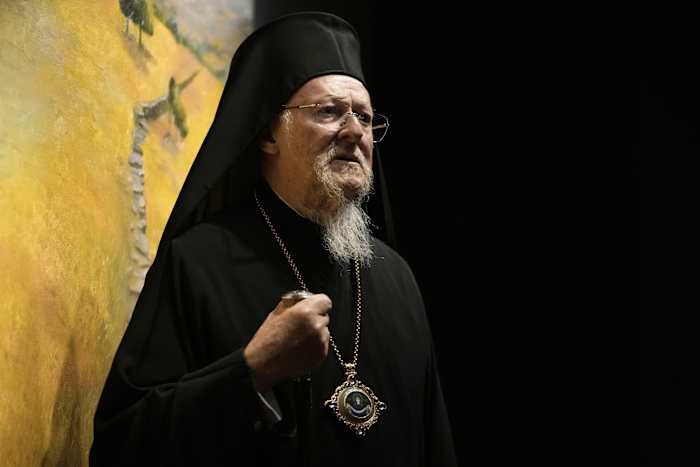 Eastern -orthodoxe leider is op een Amerikaans bezoek om Trump te ontmoeten en een prijs te ontvangen voor milieuwerkzaamheden
