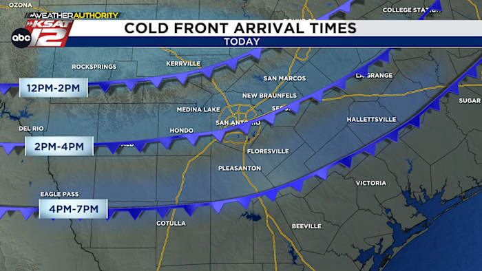 Een front arriveert vanmiddag. Dit is wat te verwachten