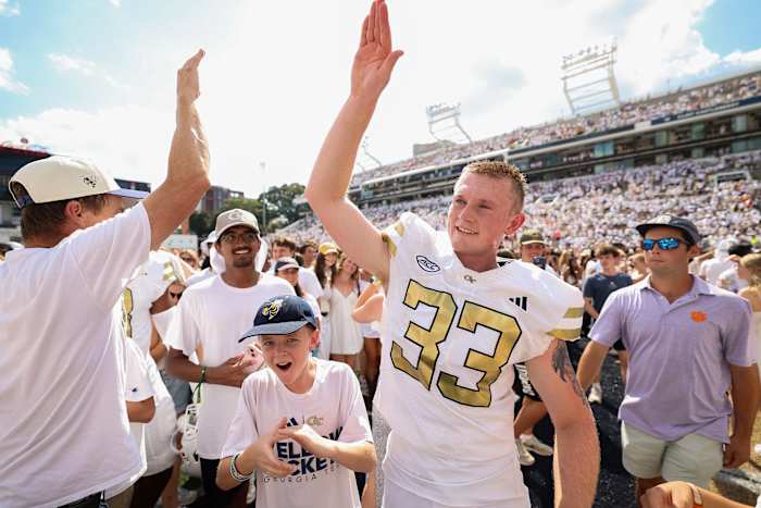 Georgia Tech raakt 55-yard FG naarmate de tijd verstrijkt tot stun nr. 12 Clemson 24-21