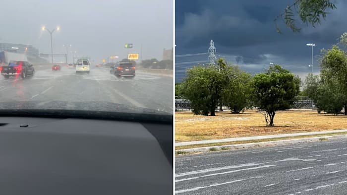 KSAT Connect Foto's Toon zware regenval die San Antonio zondagavond bedekt