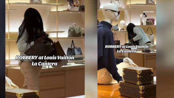 Man in pruik steelt meerdere Louis Vuitton -tassen van La Cantera -winkel, zegt de politie van San Antonio