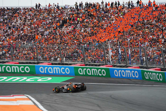 Oscar Piastri wint Nederlandse huisarts nadat Lando Norris op een belangrijk moment uiteenvaart voor F1 -titelrace