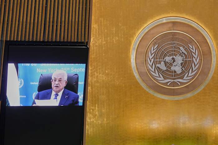 'Palestijnen zullen niet vertrekken,' vertelt hun president wereldleiders bij VN in Defiant, virtuele toespraak