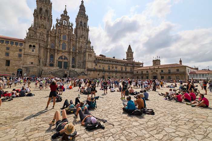 Pelgrims veranderen Santiago de Compostela van Spanje in 's werelds nieuwste overtroerisme flashpoint