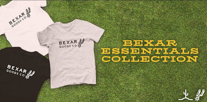 Spurs kondigt Bexar Goods aan als het merchandising -merk van teams