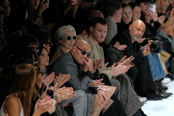 The Devil Wears Dolce & Gabbana in Milaan als Meryl Streep wordt gefilmd op Catwalk Show voor film vervolg