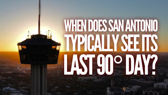 Wanneer ziet San Antonio meestal de laatste 90 gradendag?