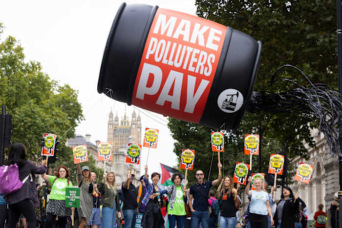 Wereld, bedrijfsleiders hopen een impuls te houden in de strijd tegen klimaatverandering ondanks ons
