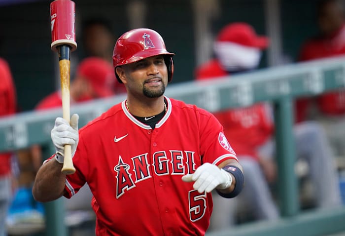 Albert Pujols heeft een ontmoeting gehad met de Angels over hun leidinggevende opening, zegt een AP-bron